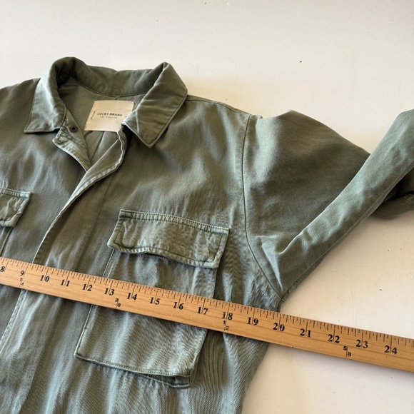 Lucky Brand Womens Line Up Full Zip Military Inspired Utility Jacket Size Small - Picture 5 of 8